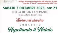 Vi aspettiamo sabato 2 dicembre 2023 nella chiesa di San Lanfranco a Pavia, ore 21, concerto aspettando il Natale, all’interno della rassegna “Storie nel chiostro”, insieme al coro di San […]